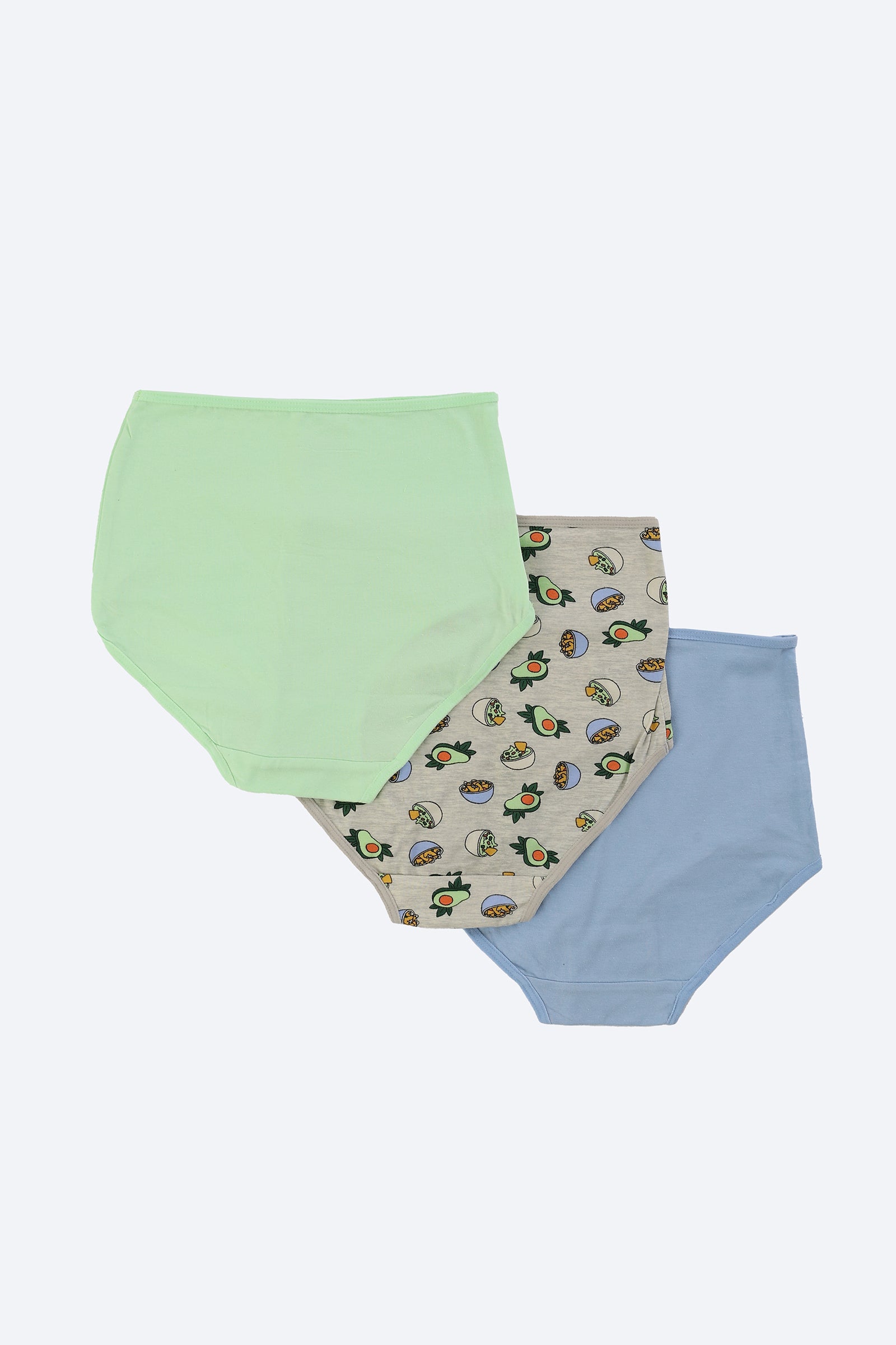 كارينا بانتي حريمي قطني بخصر مرتفع - 3 قطع