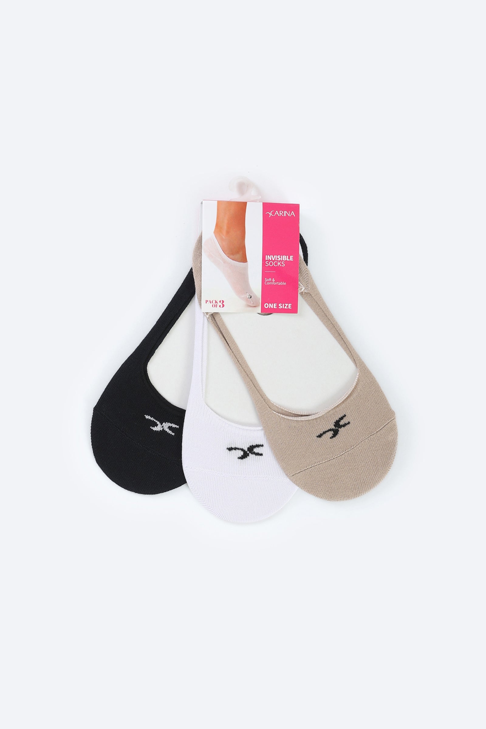 كارينا جوارب قطنية غير مرئية - 3 أزواج