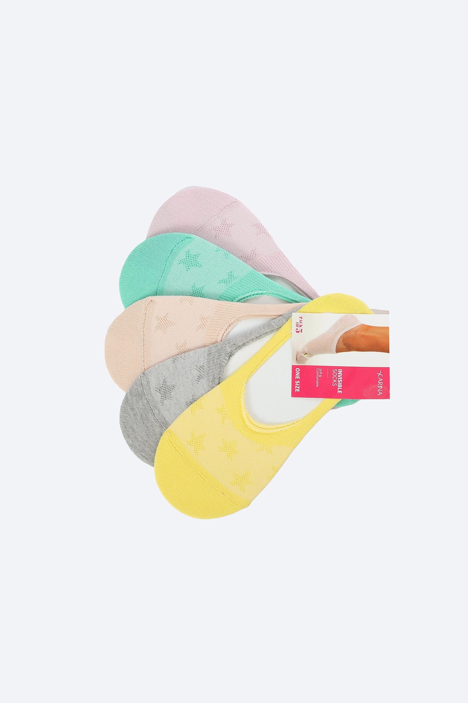 كارينا جوارب غير مرئية نسائي - 5 قطع