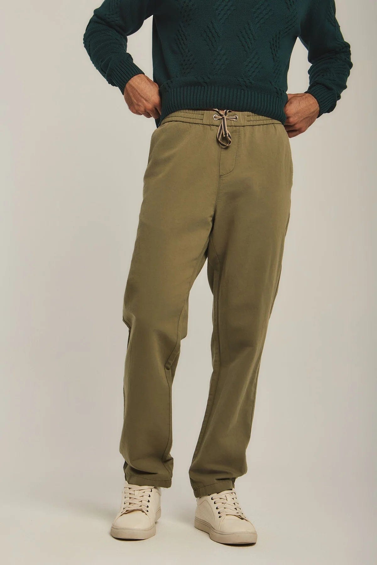 داليدرس بنطلون رجالي سادة واسع طويل