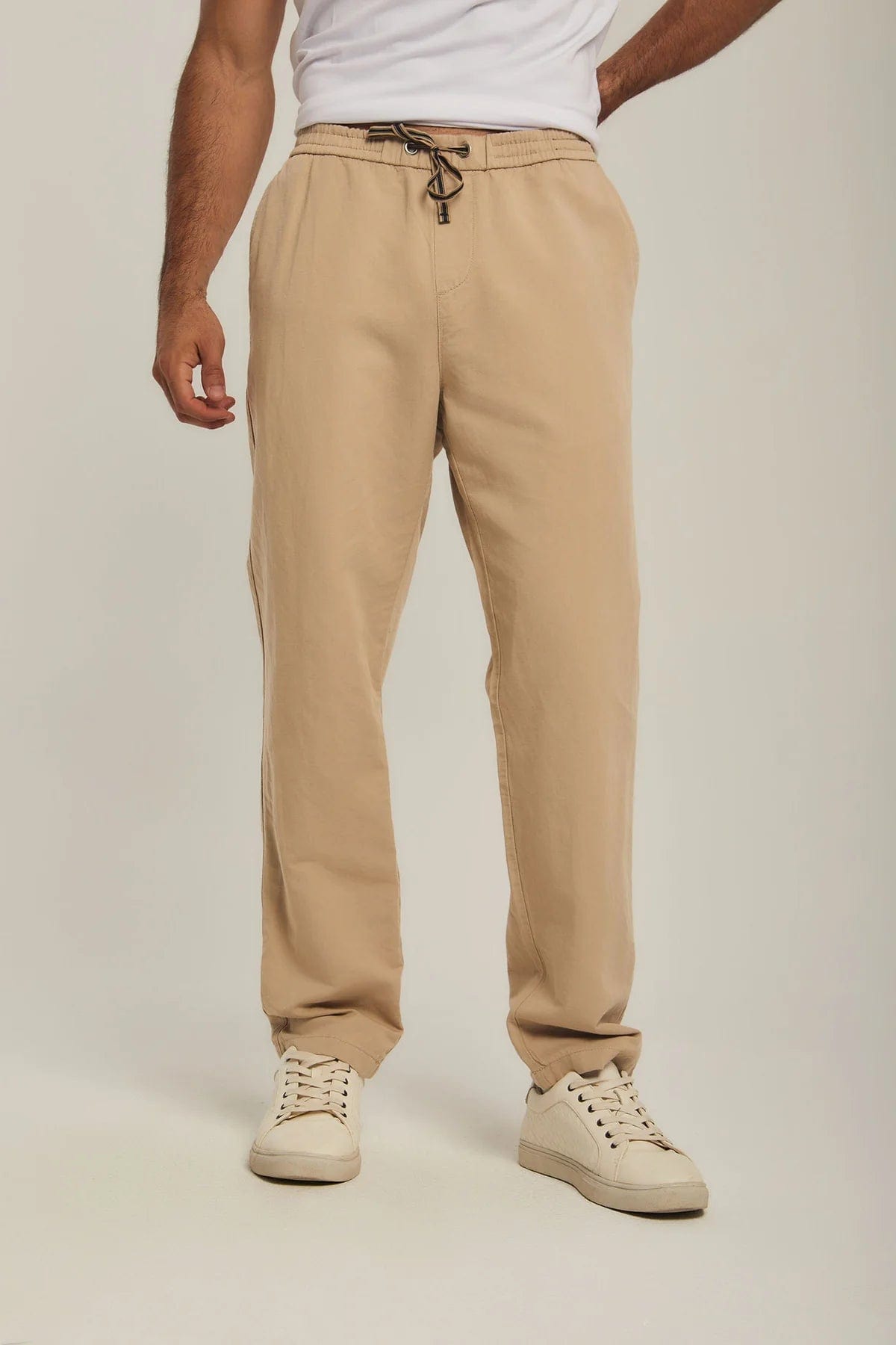 داليدرس بنطلون رجالي سادة واسع طويل