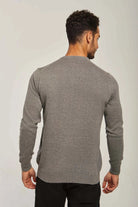 داليدرس بلوفر رجالي سادة برقبة مرتفعة كم طويل