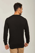 داليدرس بلوفر رجالي سادة برقبة مرتفعة كم طويل