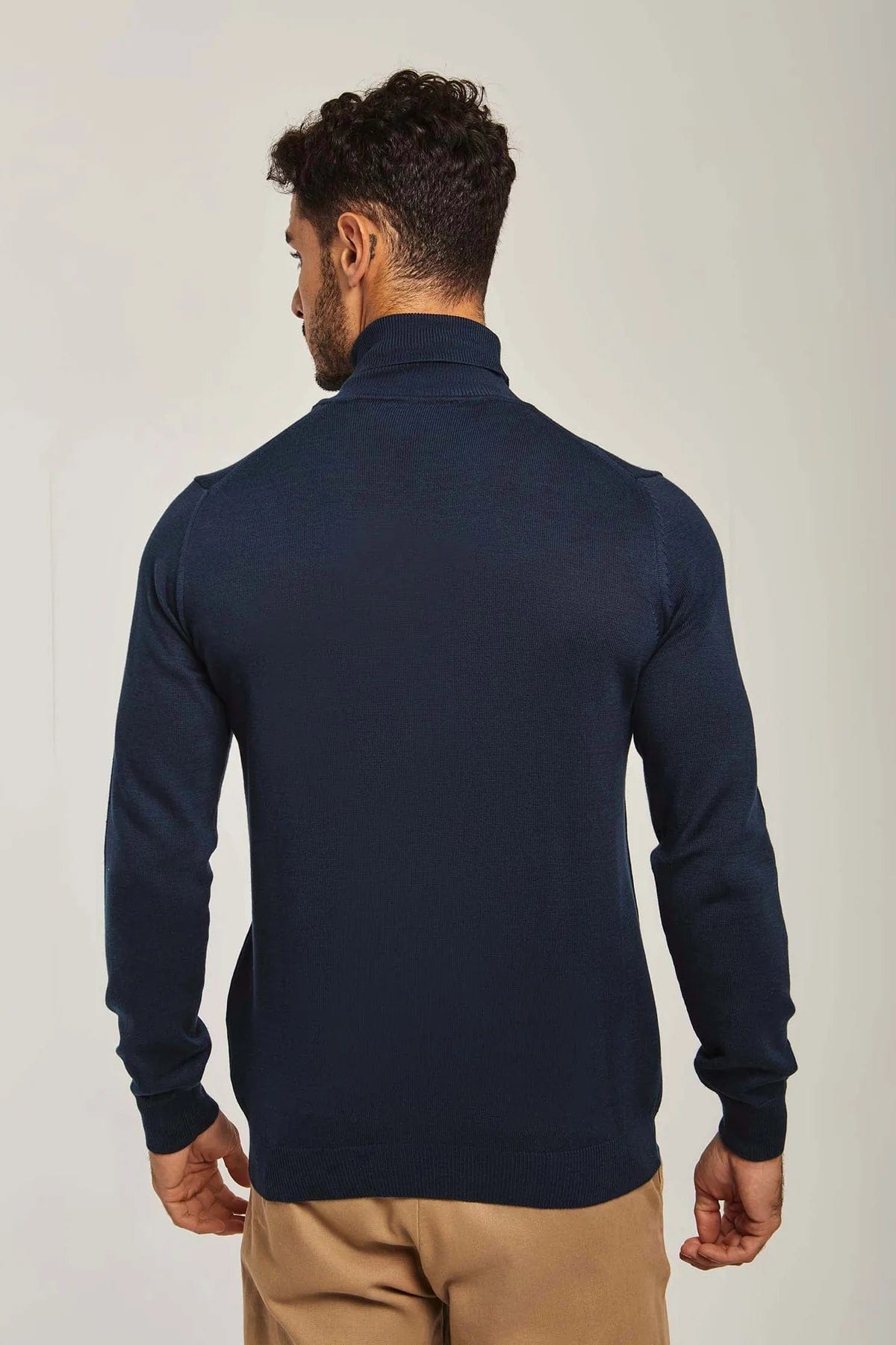 داليدرس بلوفر رجالي مخطط بالعرض بكم طويل