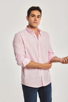 داليدرس قميص رجالي بأزرار أمامي كم طويل