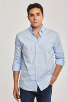 داليدرس قميص رجالي بأزرار أمامي كم طويل