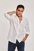 داليدرس قميص رجالي بأزرار أمامي كم طويل