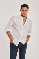 داليدرس قميص رجالي بأزرار أمامي كم طويل