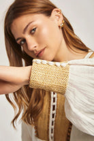 داليدرس فستان ميدي واسع كم طويل منقوش من الصدر نسائي أنثراسايت