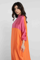 داليدرس قفطان سادة كم طويل برقبة نسائي