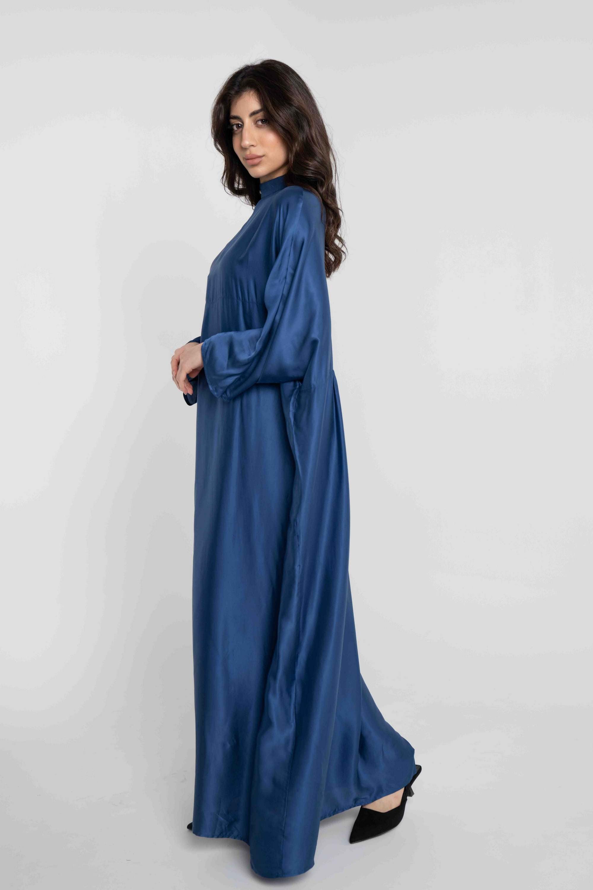 داليدرس قفطان سادة كم طويل برقبة نسائي