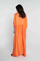 داليدرس قفطان سادة كم طويل برقبة نسائي