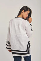 داليدرس قفطان نسائي مطرز أبيض