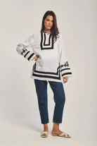 داليدرس قفطان نسائي مطرز أبيض