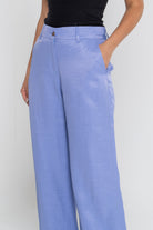 داليدرس بنطلون نسائي واسع سادة بزرار أمامي