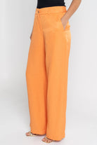 داليدرس بنطلون نسائي واسع سادة بزرار أمامي