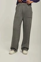 داليدرس بنطلون نسائي سادة واسع رمادي