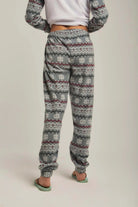 داليدرس بيجامة نسائية بطبعة دب أخضر غامق