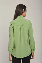 داليدرس بلوزة نسائية سادة بربطة عنق