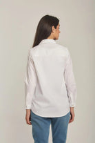 داليدرس بلوزة نسائية على شكل قميص أوف وايت