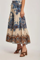 داليدرس تنورة نسائية منقوشة متعدد الألوان