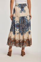 داليدرس تنورة نسائية منقوشة متعدد الألوان