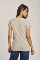 داليدرس تيشيرت سادة كم قصير نسائي ألوان الأرض