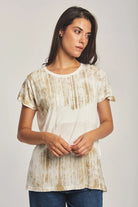 داليدرس تيشرت نسائي نص كم مطبوع