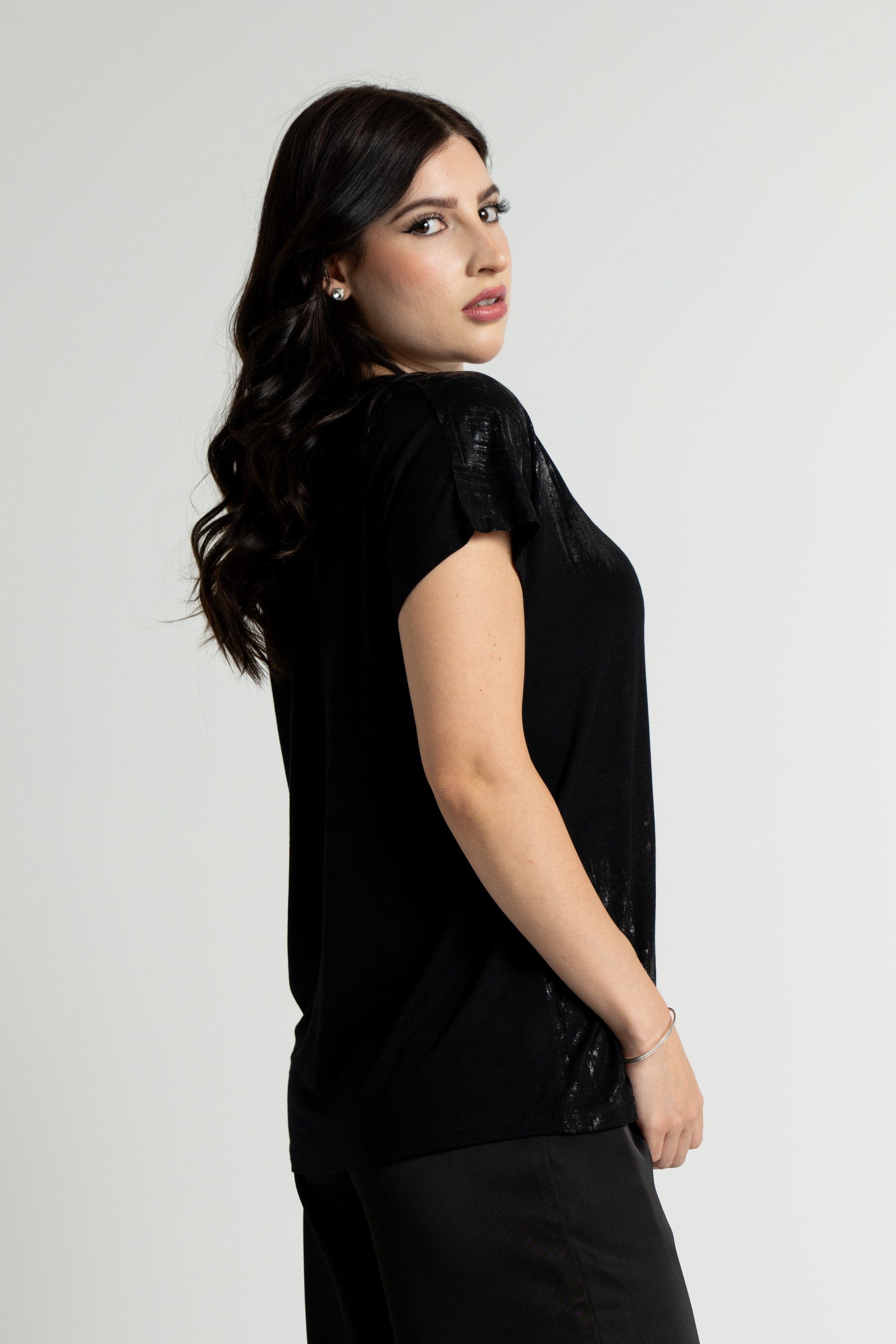 داليدرس تيشرت نسائي نص كم مطبوع