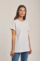 داليدرس تي شيرت نسائي أبيض سادة أبيض