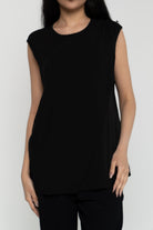 داليدرس بلوزة نسائة سادة بدون أكمام