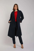 داليدرس بالطو طويل سادة كم طويل نسائي أسود سحلبي