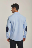 داليدرس قميص رجالي سادة بأزرار أمامية وياقة كم طويل