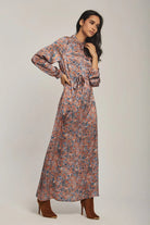 داليدرس فستان نسائي ماكسي ناعم طباعة الأزهار