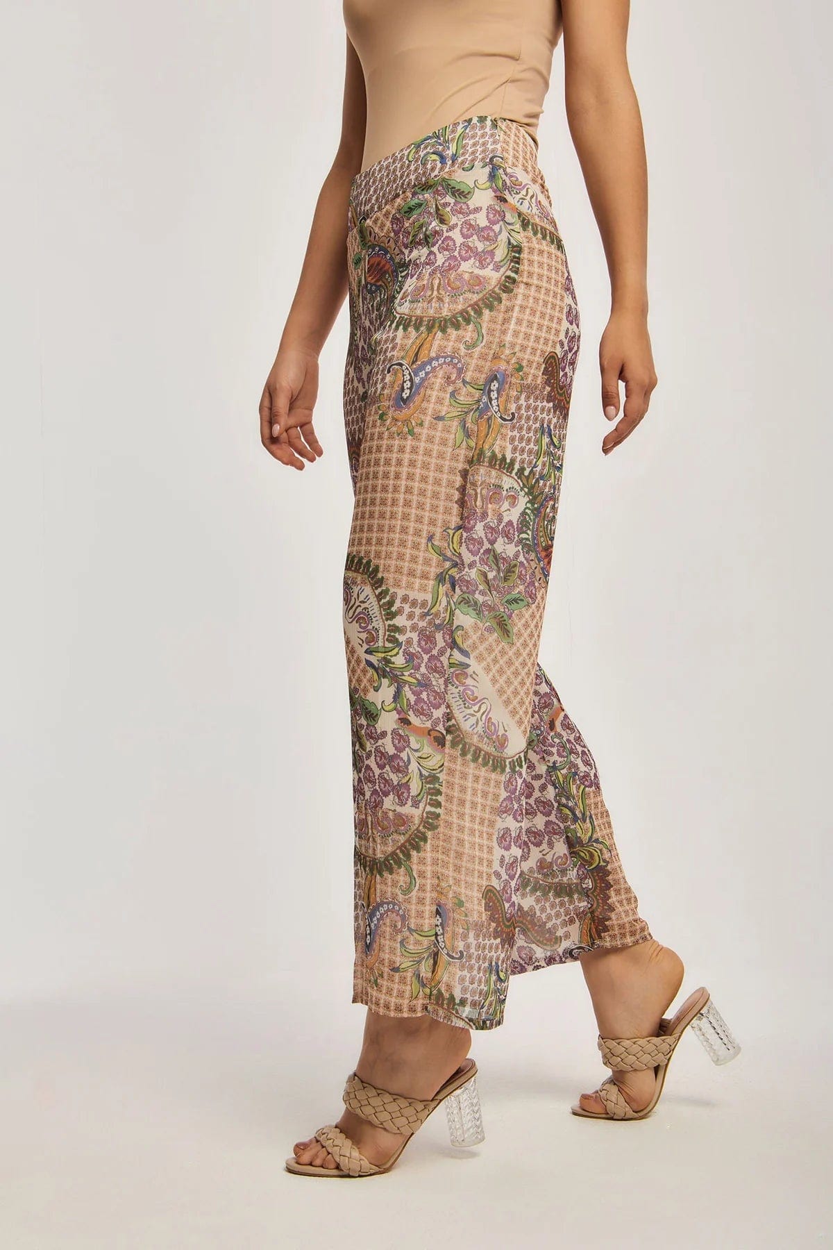 داليدرس بنطال نسائي خفيف مشجر متعدد الألوان