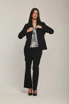 داليدرس بليزر نسائي مفتوح نسائي أسود