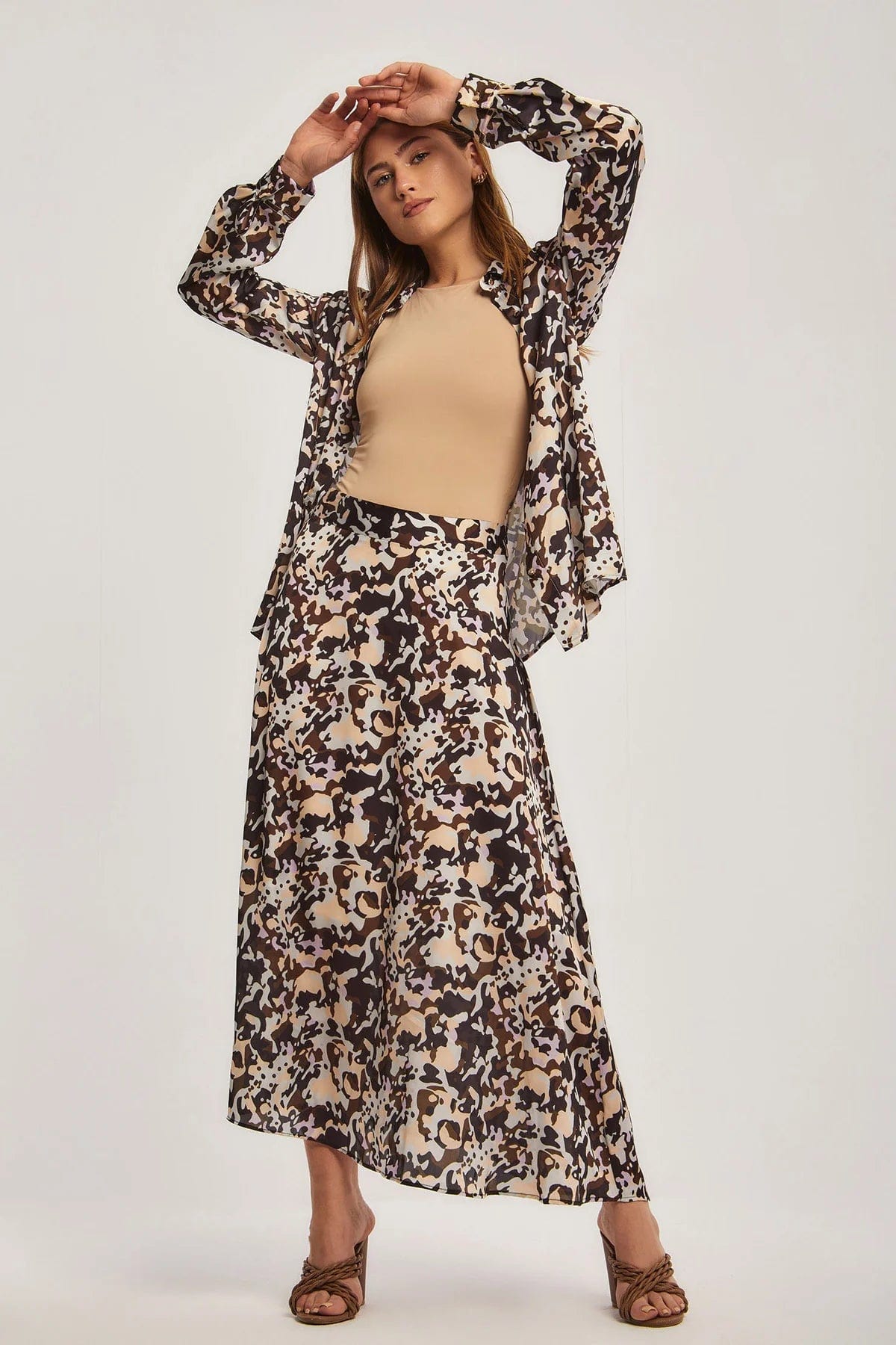 داليدرس تنورة نسائية مطبوعة مطبوعة