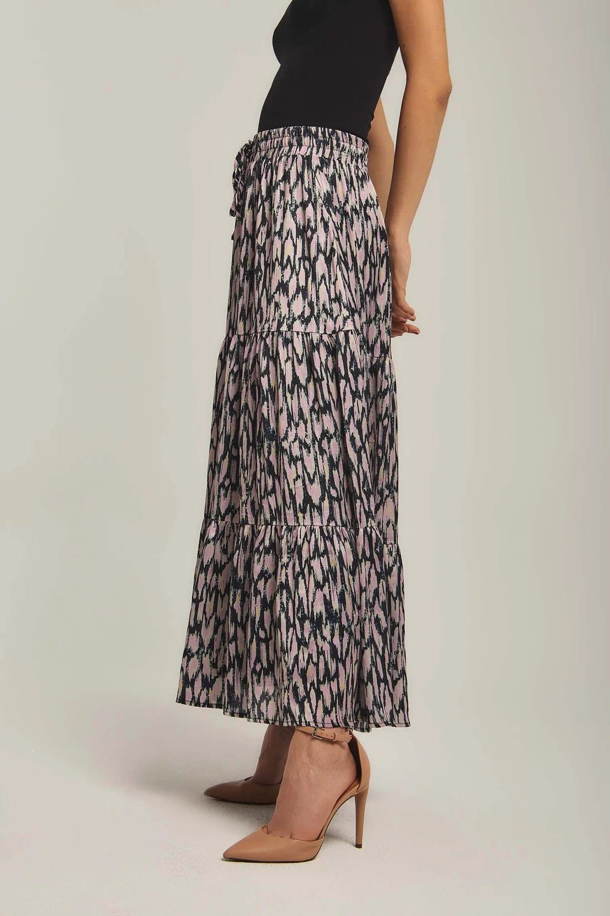 داليدرس تنورة نسائية مطبوعة ألوان