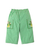 جينجرسنابس بنطلون بيبي بنات مربعات بجيوب جانبية واسع