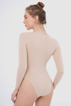 كارينا بودي سوت كم طويل من المايكروفايبر نسائي