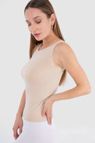 كارينا بلوزة سادة كت مايكروفايبر بياقة دائرية