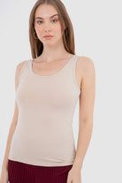 كارينا تانك توب حريمي قطن سادة