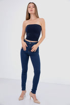 كارينا توب انبوبي سادة بدون حمالات