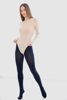 كارينا بودي سوت سادة بأكمام طويلة من الألياف الدقيقة