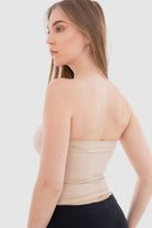 كارينا توب انبوبي سادة بدون حمالات