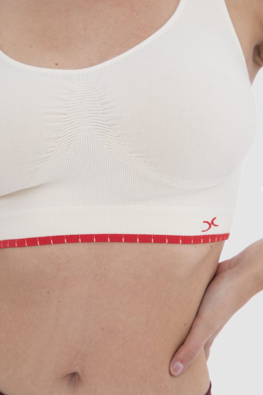 كارينا حماله صدر رياضيه بحواف ملونة قطنية