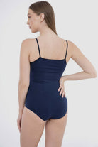 كارينا بودي سوت نسائي سادة حمالات رفيعة