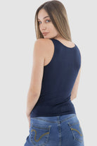 كارينا بلوزة سادة كت مايكروفايبر بياقة دائرية