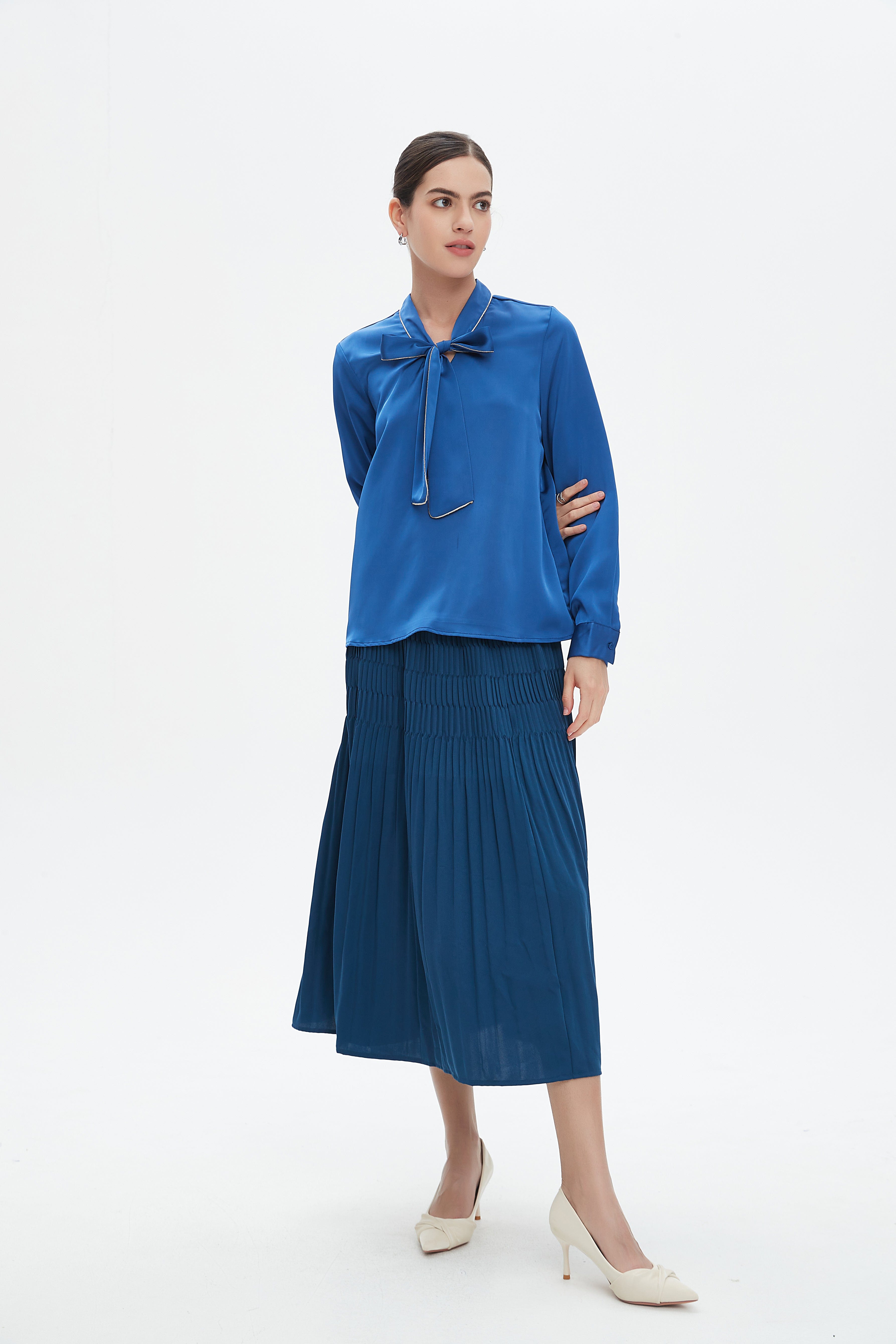 نتشي تنورة ميدي نسائية بخصر مطاطي