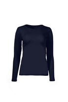 كارينا بلوزه بيضاء قطن سادة بياقة مستديرة